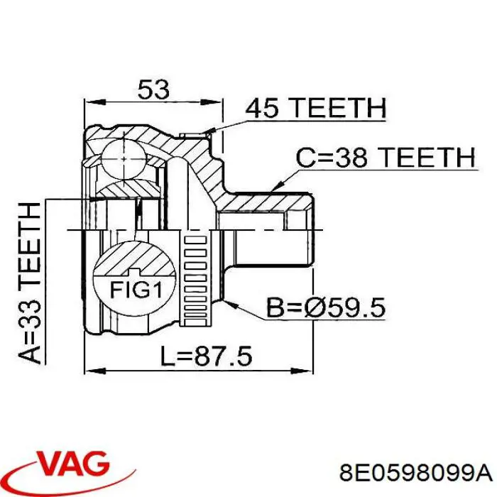 8E0598099A VAG 