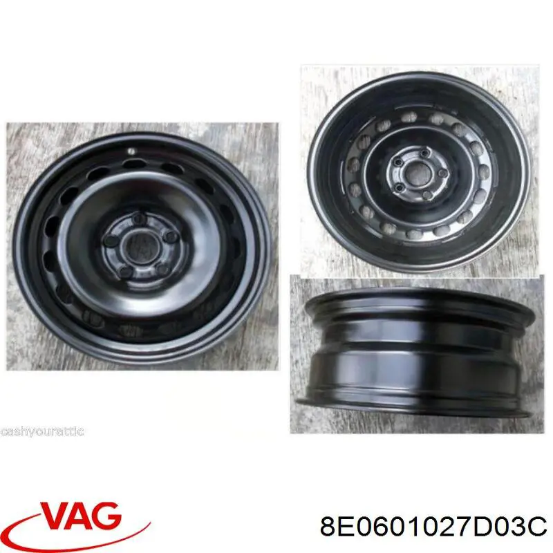 8E0601027D03C VAG Диски колісні (штамповані)