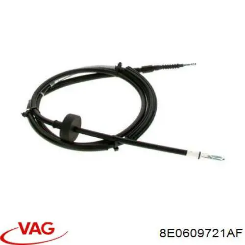 Трос стоянкового гальма задній лівий VAG 8E0609721AF ціна, від 15.86 USD