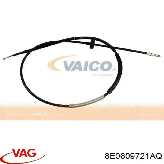 Трос стоянкового гальма задній лівий VAG 8E0609721AQ ціна, від 11.94 USD
