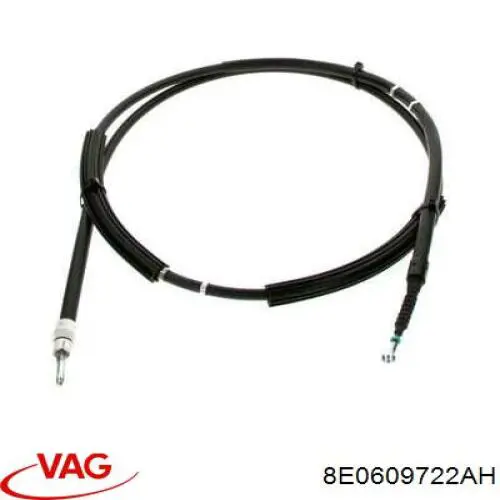 Трос стоянкового гальма задній правий VAG 8E0609722AH ціна, від 11.23 USD