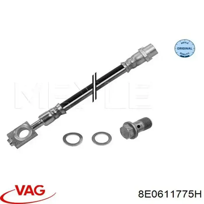 Шланг гальмівний задній VAG 8E0611775H ціна, від 8.95 USD