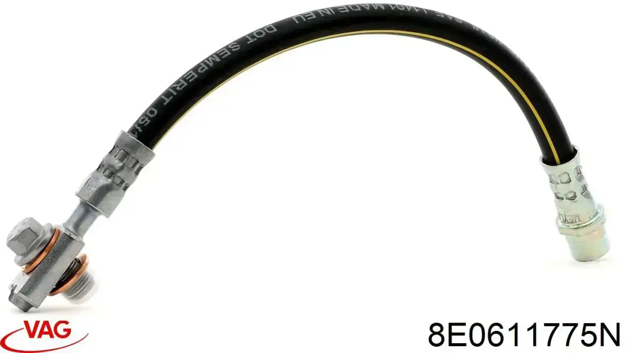 Шланг гальмівний задній VAG 8E0611775N ціна, від 8.95 USD