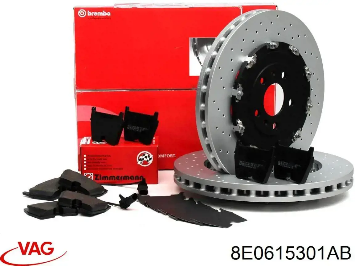 Диск переднього гальма VAG 8E0615301AB ціна, від 457.44 USD