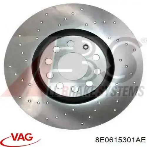 8E0615301AE VAG диск гальмівний передній