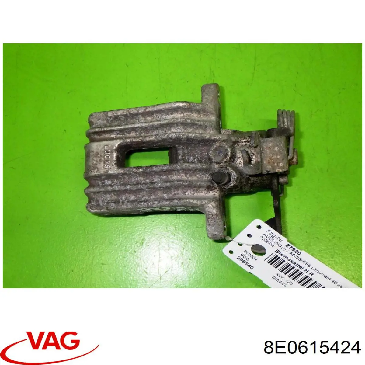 8E0615424 VAG Супорт гальмівний задній правий