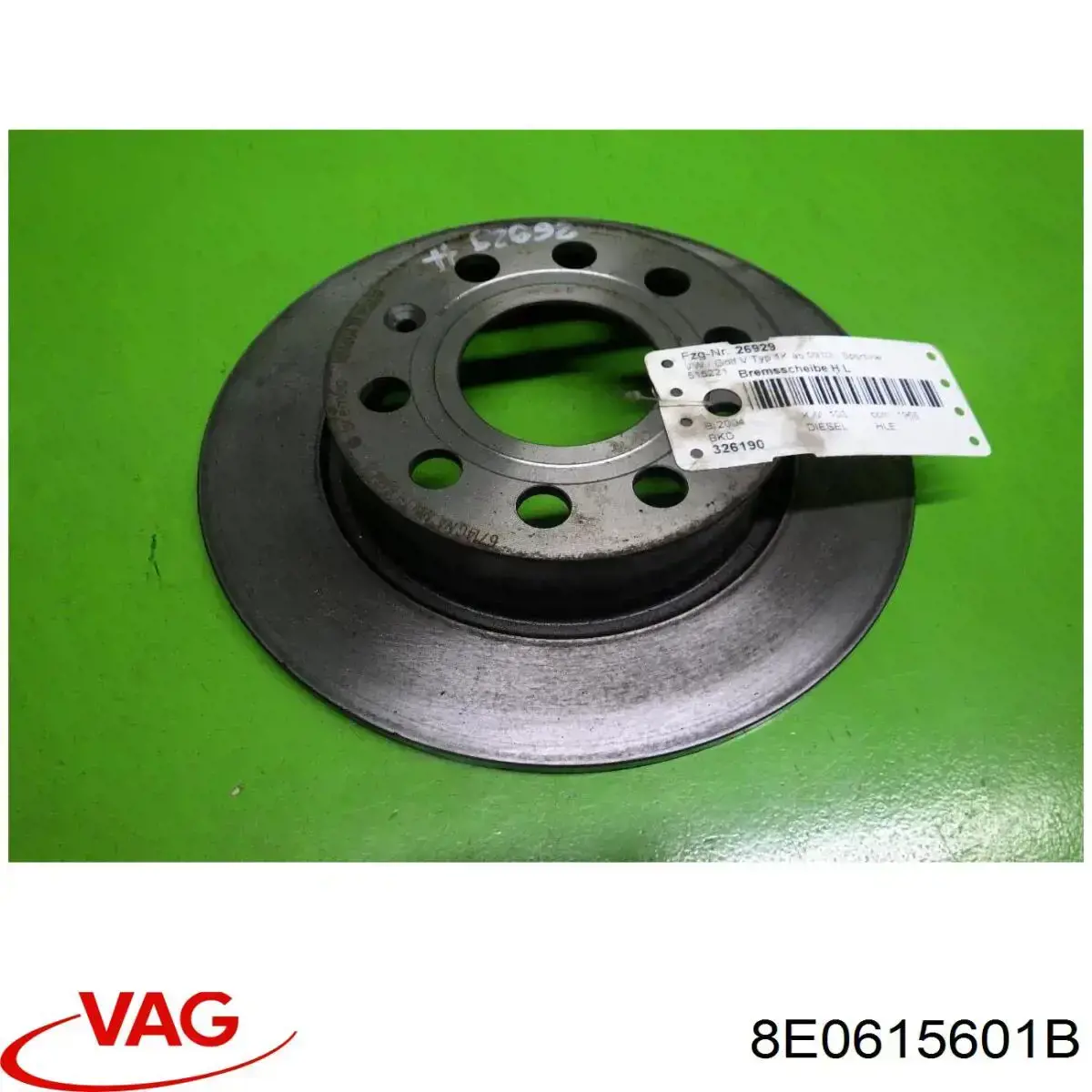 Гальмівні диски 8E0615601B VAG