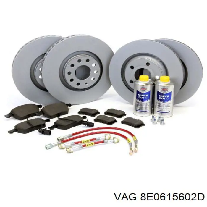 Купити 8E0615602D VAG Диск заднього гальма