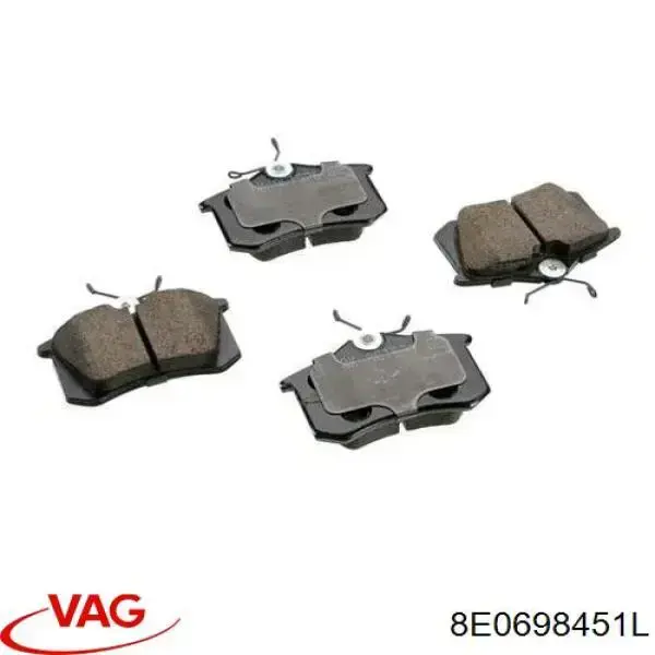 Купити 8E0698451L VAG Задні колодки