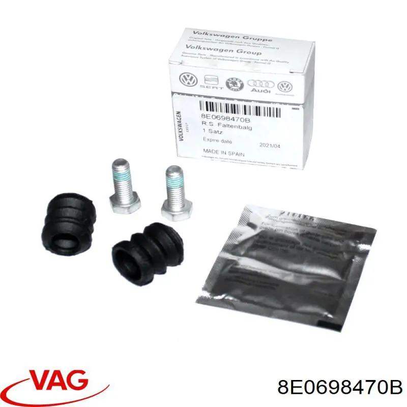 Купити 8E0698470B VAG Ремкомплект переднього супорту