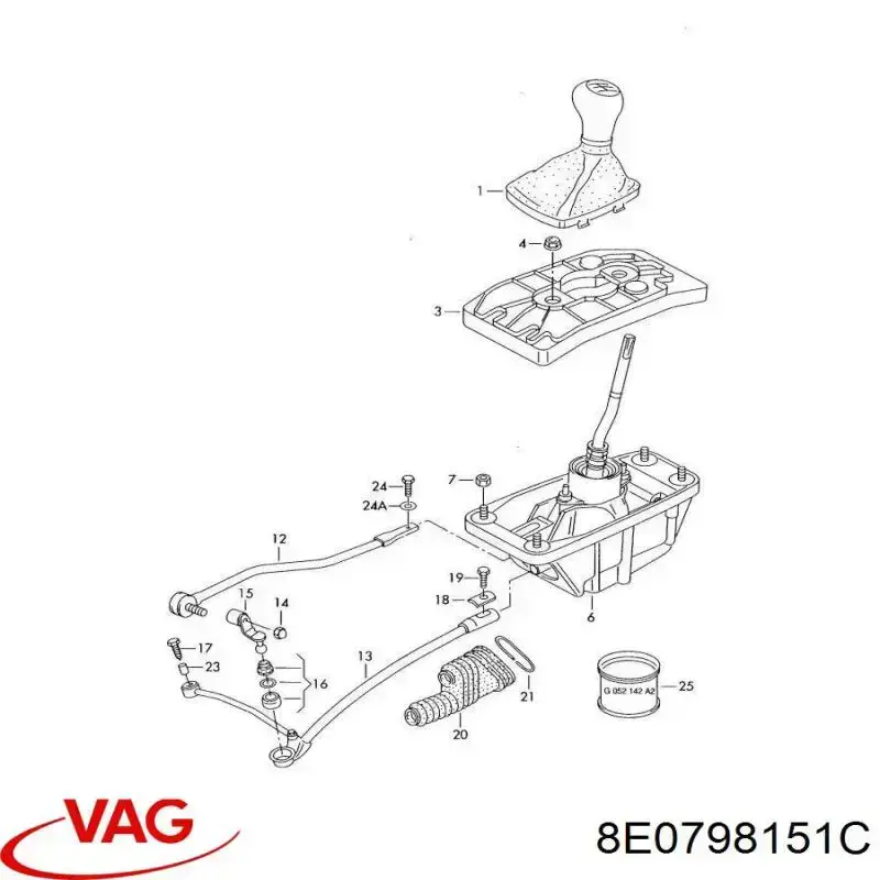  VAG 8E0798151C ціна, від 11.42 USD