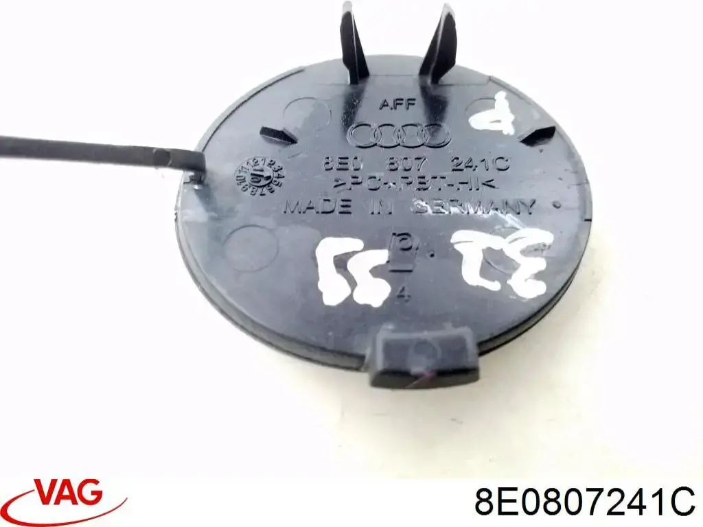 8E0807241C VAG заглушка бампера буксирувального гака, передня права