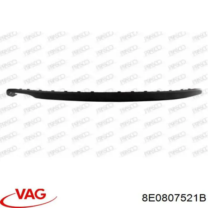 Спойлер заднього бампера 8E0807521B VAG