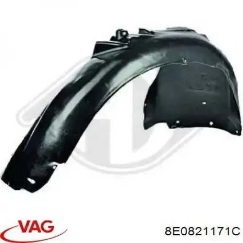 Підкрилок переднього крила, лівий VAG 8E0821171C ціна, від 15.46 USD