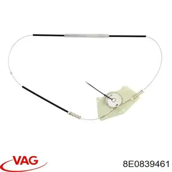 Механізм склопідіймача двері задньої, лівої 8E0839461 VAG