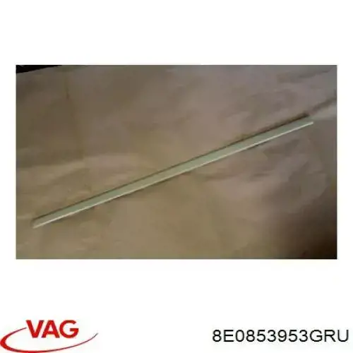 Купити 8E0853953GRU VAG Молдинг передньої лівої двері