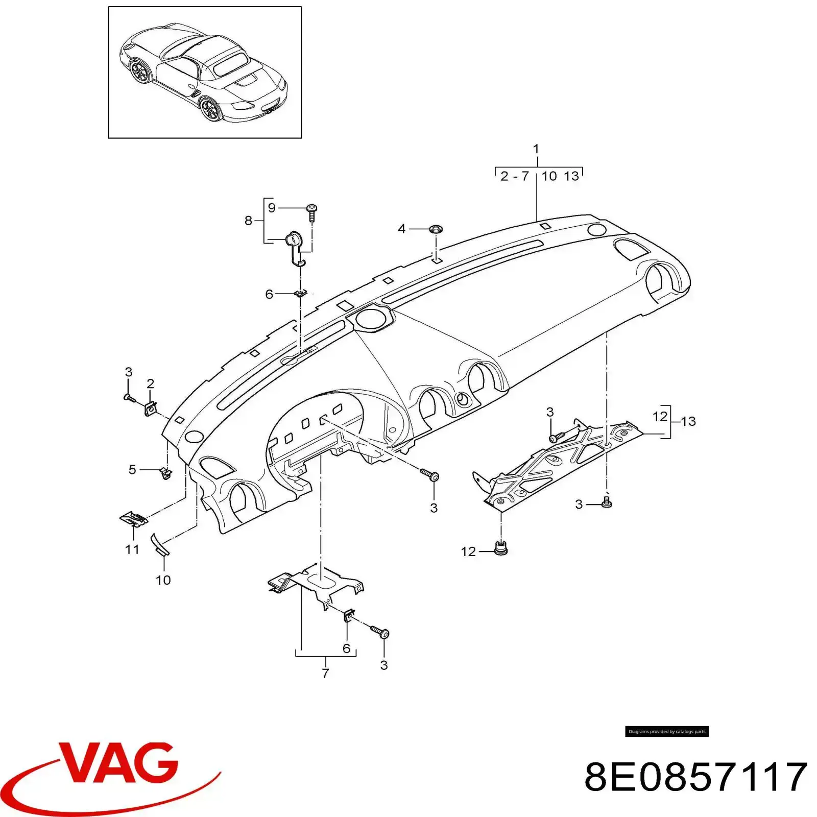  VAG 8E0857117 ціна, від 2.52 USD