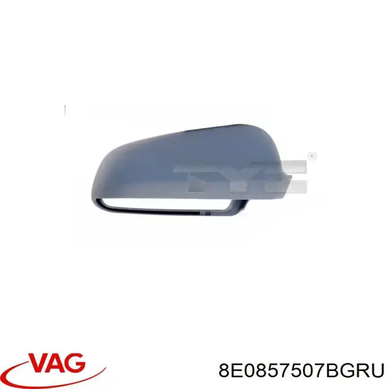 Накладка дзеркала заднього виду, ліва 8E0857507BY7W VAG