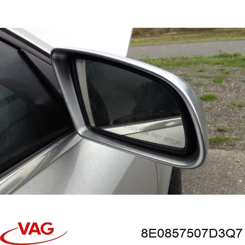 Купити 8E0857507D3Q7 VAG Накладка/кришка дзеркала заднього виду, ліва