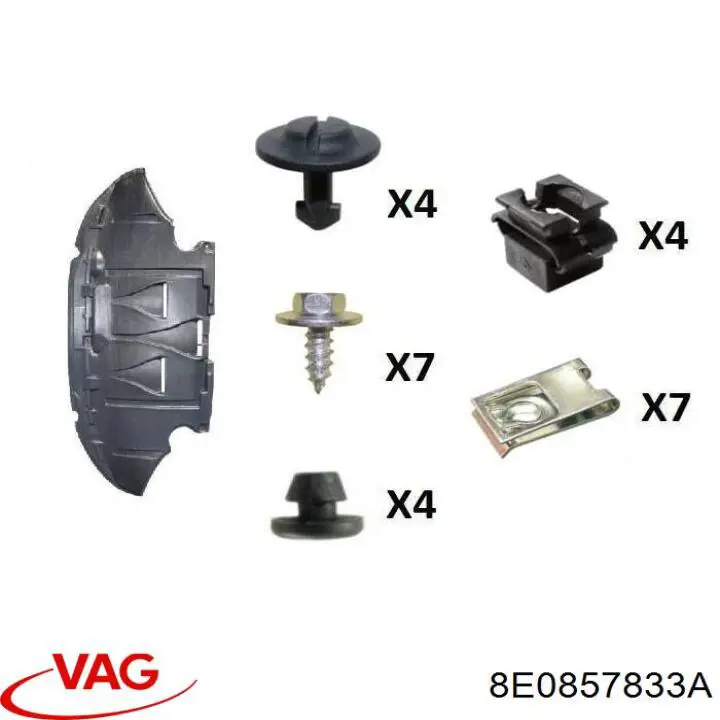 Купити 8E0857833A VAG Регулятор висоти ременя безпеки передній лівий