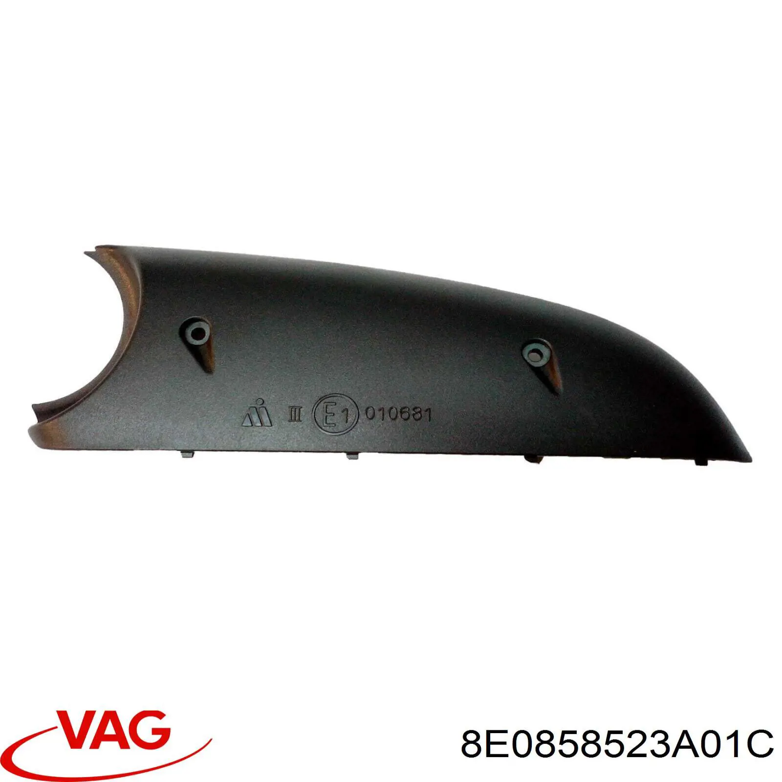 Купити 8E0858523A VAG Накладка/кришка дзеркала заднього виду, ліва