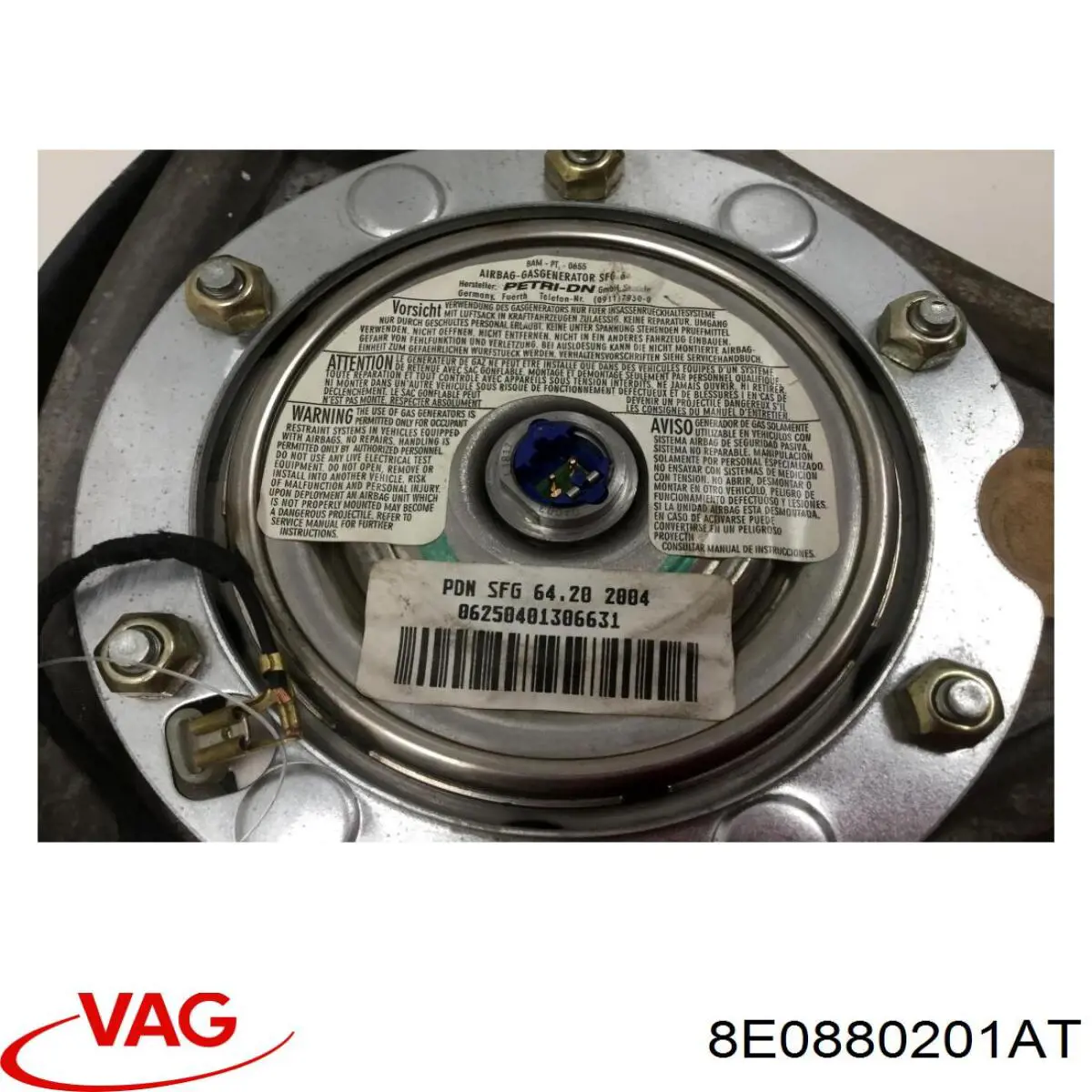 8E0880201AT VAG Подушка безпеки, водійська, AIRBAG