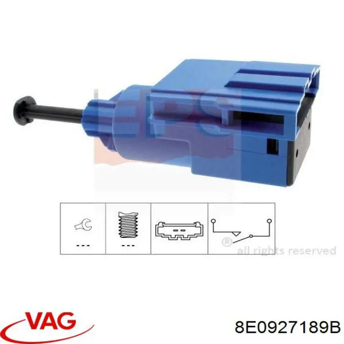 Датчик включення зчеплення 8E0927189B VAG
