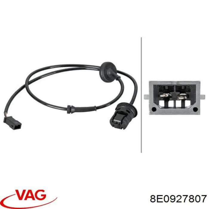 Датчик АБС (ABS) задній VAG 8E0927807