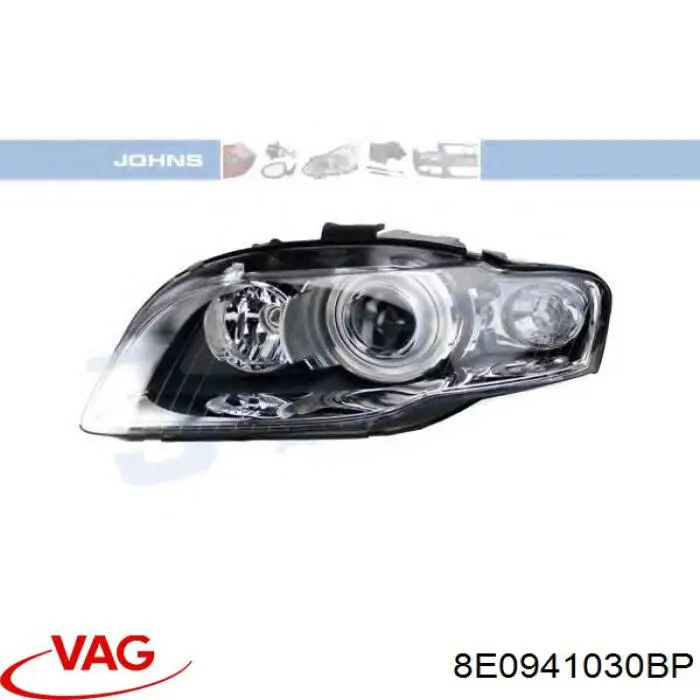 Фара права 8E0941030BP VAG