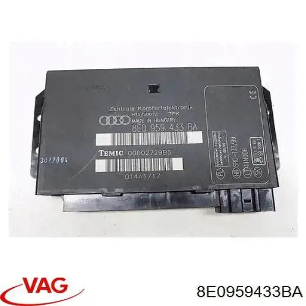 8E0959433BA VAG Блок управління центральним замком
