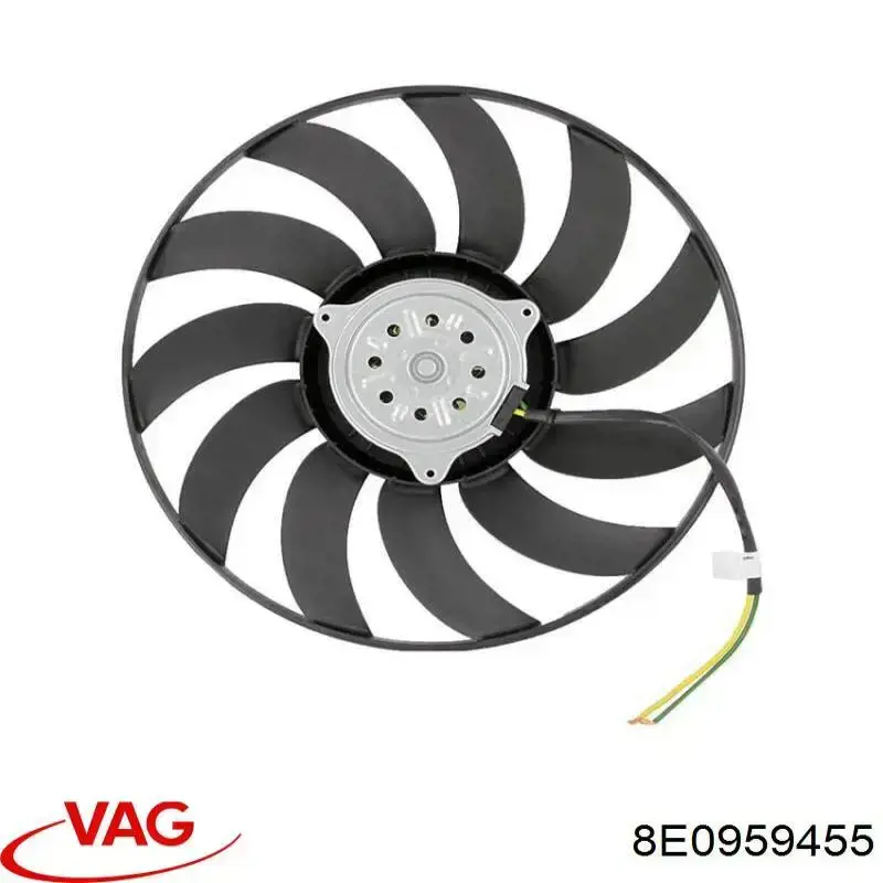 8E0959455 VAG електровентилятор охолодження в зборі (двигун + крильчатка)