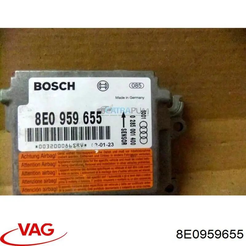 Модуль-процесор керування подушки безпеки 8E0959655 VAG
