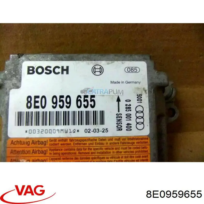 Блок управління airbag VAG 8E0959655