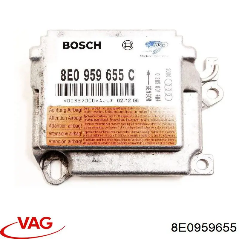 8E0959655 VAG Модуль-процесор управління подушки безпеки