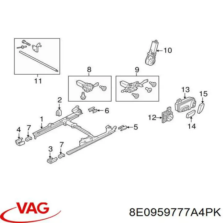  VAG 8E0959777A4PK ціна, від 12.85 USD