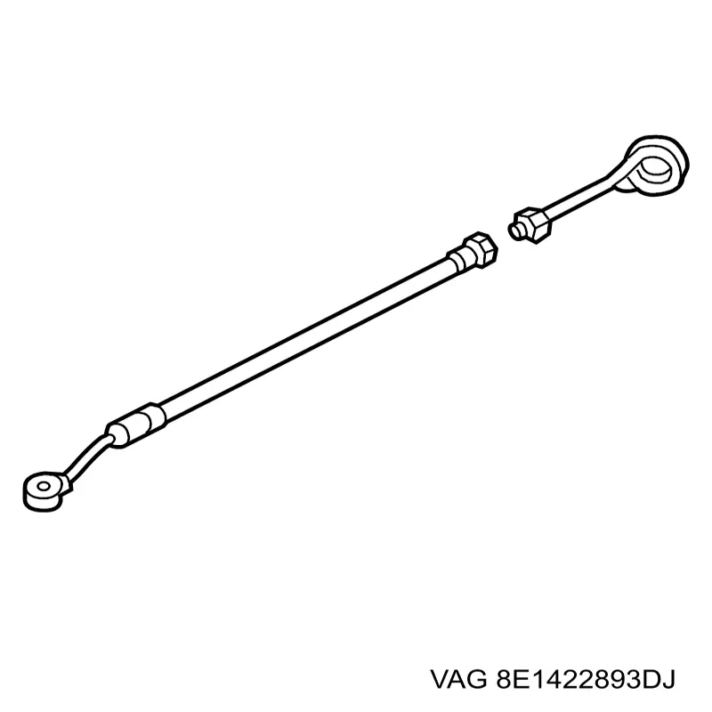 Купити 8E1422893DJ VAG Шланг ГПК, високого тиску рейки керма