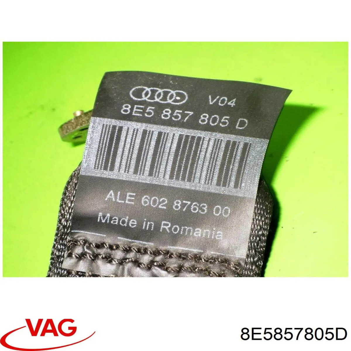 8E5857805D VAG Пасок безпеки задній лівий