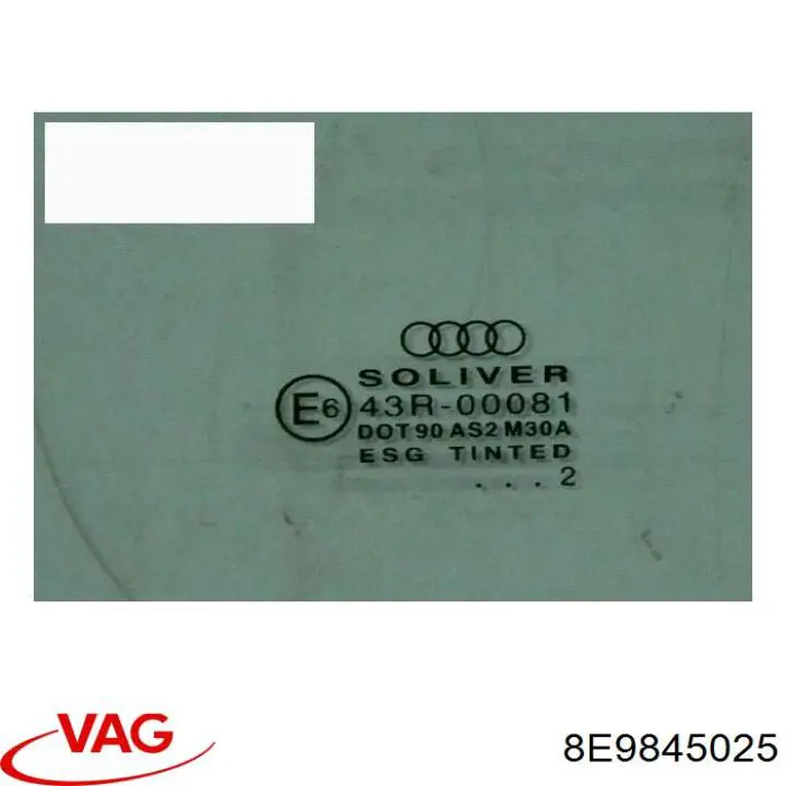 Скло задньої двері лівої VAG 8E9845025 ціна, від 19.61 USD