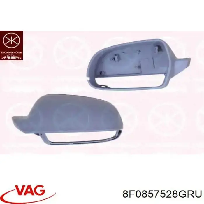 Накладка дзеркала заднього виду, права 8F0857528GRU VAG