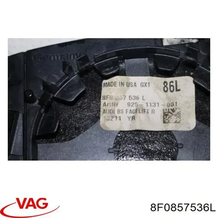 Купити 8F0857536L VAG Скло дзеркала заднього виду, правого