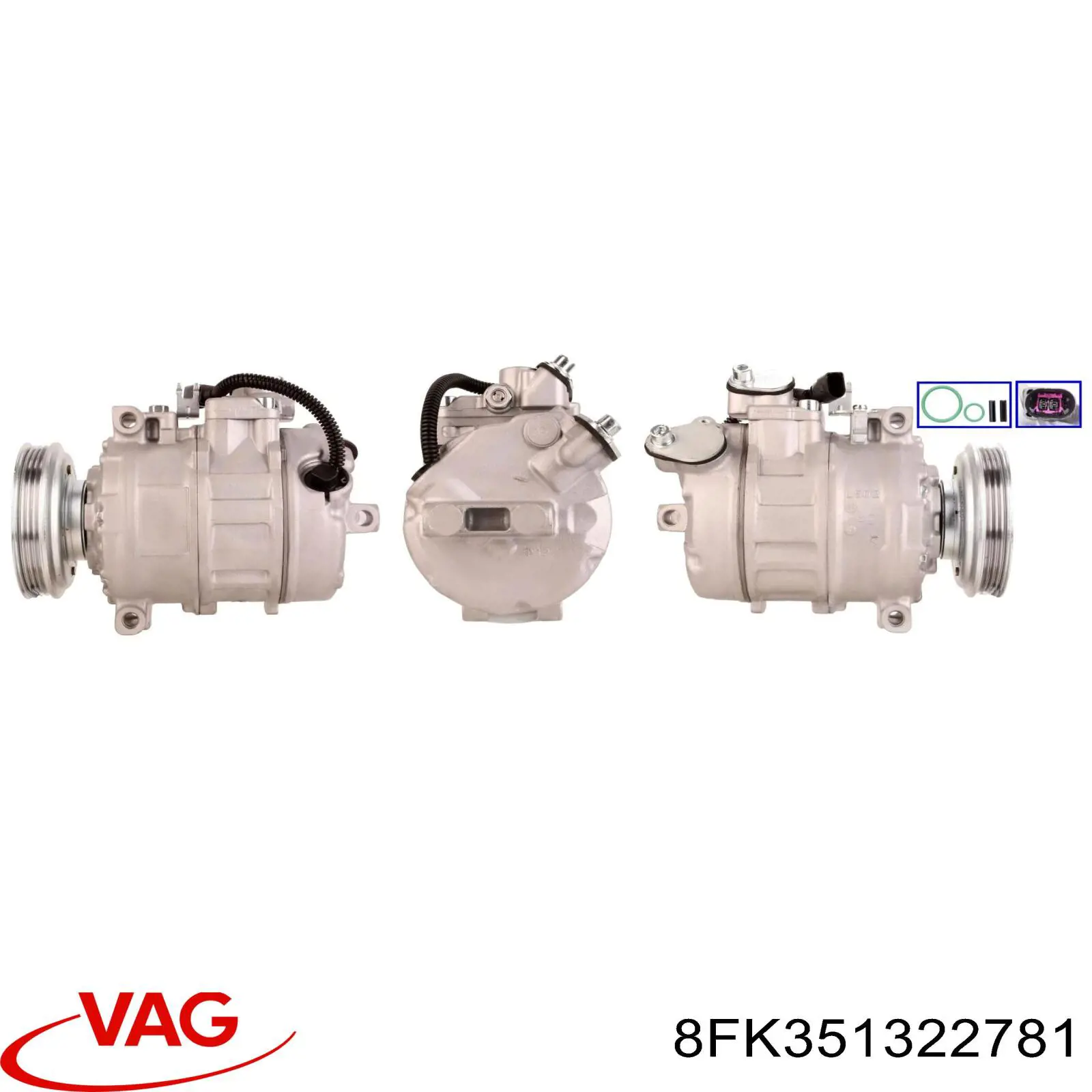 Купити 8FK351322781 VAG Компресор кліматичної установки