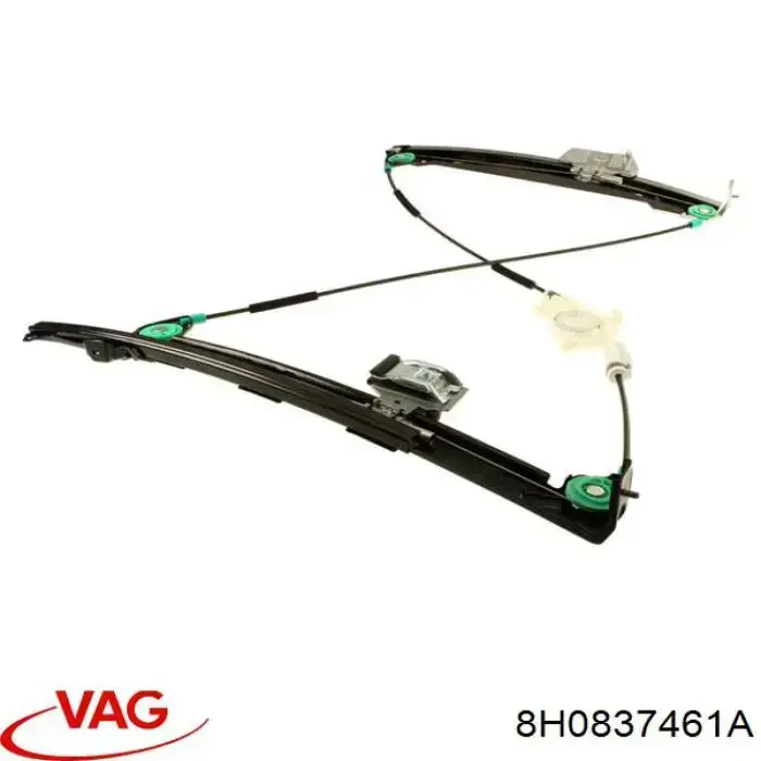 Купити 8H0837461A VAG Механізм стеклопідйомника водійських дверей