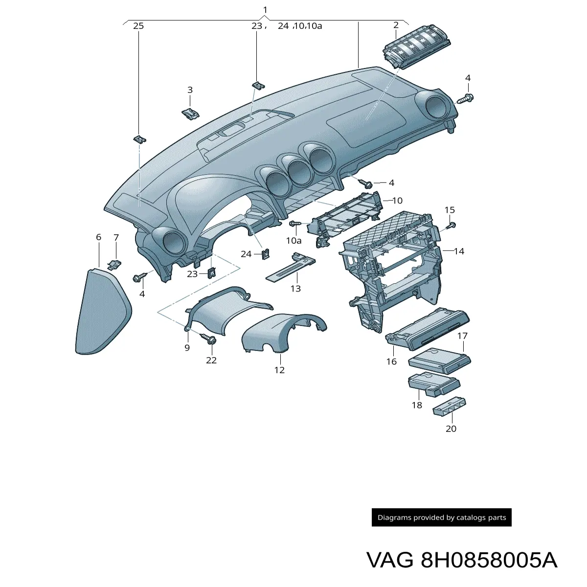 Купити 8H0858005A VAG 