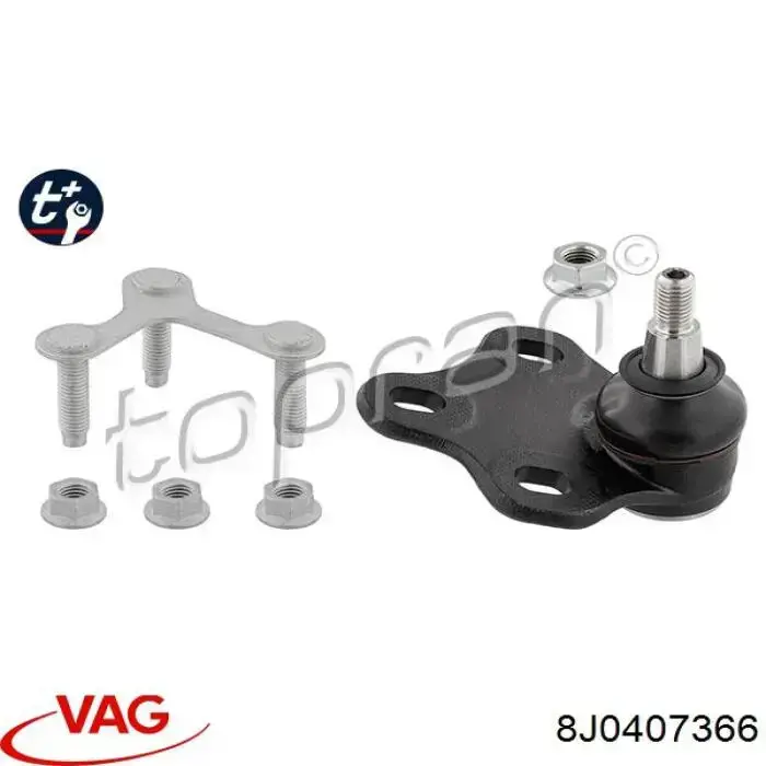 Купити 8J0407366 VAG Кульова опора, нижня, права