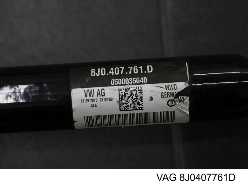 Ліва піввісь 3Q0407761KX VAG