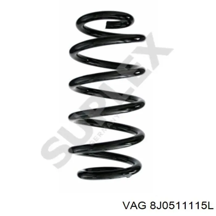 8J0511115L VAG Пружина підвіски задня