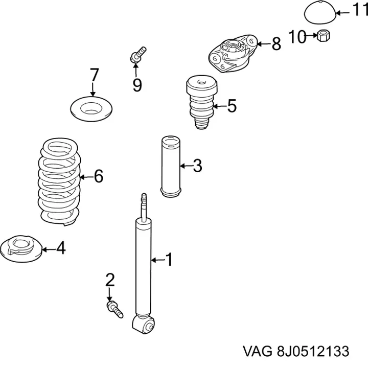  VAG 8J0512133 ціна, від 306.48 USD