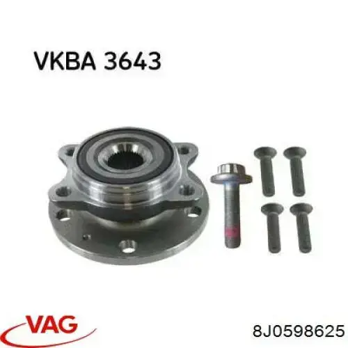 Маточина колеса передня VAG 8J0598625 ціна, від 25.11 USD