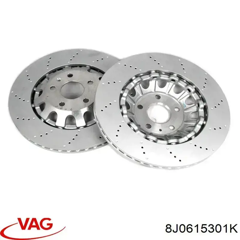 8J0615301K VAG Гальмо дискове переднє