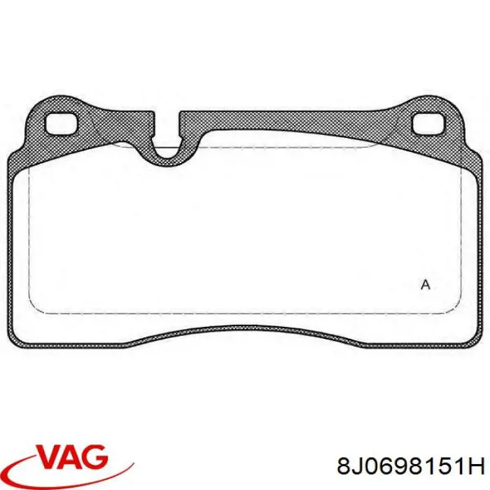 Гальмівні колодки VAG 8J0698151H ціна, від 38.52 USD